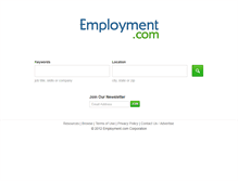 Tablet Screenshot of employment.com